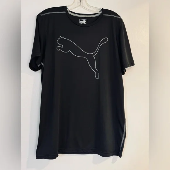 Puma t shirt Black for Men Size L - Picture 2 of 4